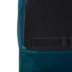 Beliani Fauteuils Chaise à Bascule En Velours Bleu Azur -Fauteuils Shop chaise a bascule en velours bleu azur 5