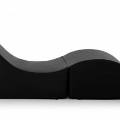 Talamo Italia Poufs Chaise Longue En éco-cuir Noir -Fauteuils Shop chaise longue en eco cuir noir 2