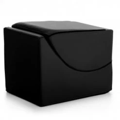 Talamo Italia Poufs Chaise Longue En éco-cuir Noir -Fauteuils Shop chaise longue en eco cuir noir 4