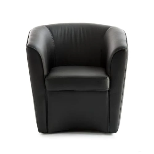 Chaise longue en éco-cuir noir Talamo Italia Fauteuils Chaise Longue En éco-cuir Noir -Fauteuils Shop chaise longue en eco cuir noir 7