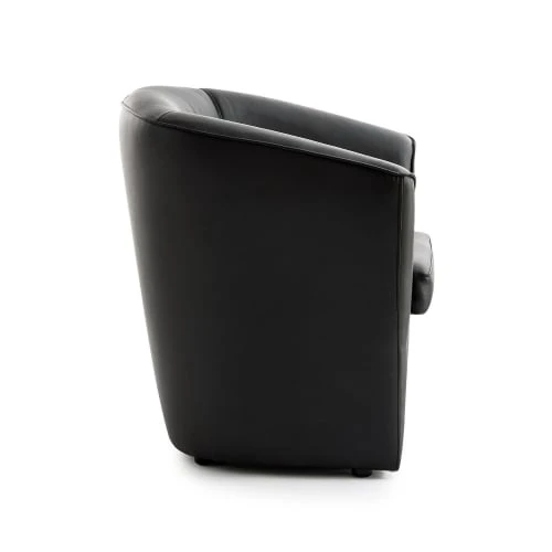 Chaise longue en éco-cuir noir Talamo Italia Fauteuils Chaise Longue En éco-cuir Noir -Fauteuils Shop chaise longue en eco cuir noir 8