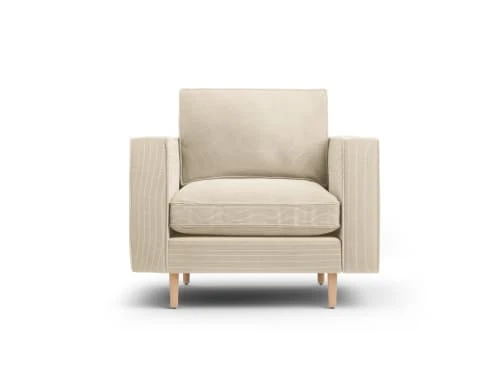 Fauteuil 1 place en tissu structuré beige clair CXL By Christian Lacroix Fauteuils Fauteuil 1 Place En Tissu Structuré Beige Clair -Fauteuils Shop fauteuil 1 place en tissu structure beige clair 3