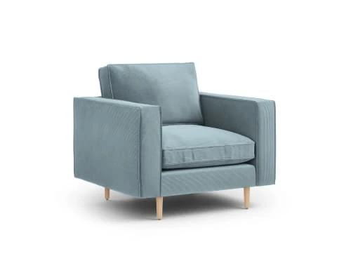 Fauteuil 1 place en tissu structuré bleu clair CXL By Christian Lacroix Fauteuils Fauteuil 1 Place En Tissu Structuré Bleu Clair -Fauteuils Shop fauteuil 1 place en tissu structure bleu clair