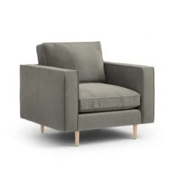 CXL By Christian Lacroix Fauteuils Fauteuil 1 Place En Tissu Structuré Gris Clair