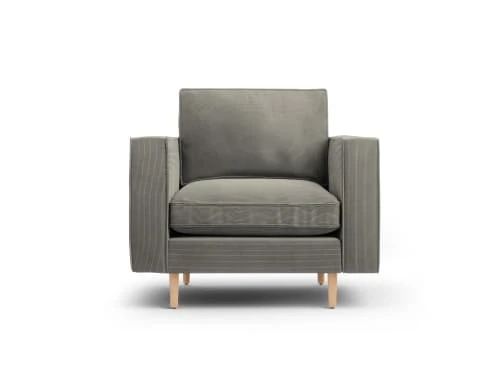 Fauteuil 1 place en tissu structuré gris clair CXL By Christian Lacroix Fauteuils Fauteuil 1 Place En Tissu Structuré Gris Clair -Fauteuils Shop fauteuil 1 place en tissu structure gris clair 3