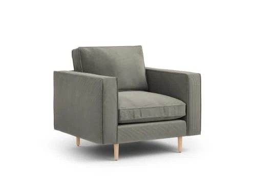 Fauteuil 1 place en tissu structuré gris clair CXL By Christian Lacroix Fauteuils Fauteuil 1 Place En Tissu Structuré Gris Clair -Fauteuils Shop fauteuil 1 place en tissu structure gris clair