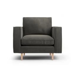 CXL By Christian Lacroix Fauteuils Fauteuil 1 Place En Tissu Structuré Gris Foncé -Fauteuils Shop fauteuil 1 place en tissu structure gris fonce 3