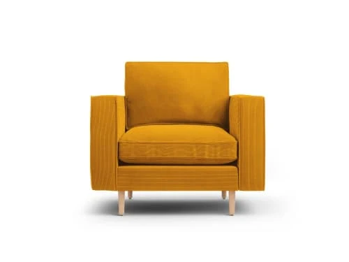 Fauteuil 1 place en tissu structuré jaune CXL By Christian Lacroix Fauteuils Fauteuil 1 Place En Tissu Structuré Jaune -Fauteuils Shop fauteuil 1 place en tissu structure jaune 3