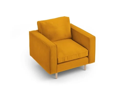 Fauteuil 1 place en tissu structuré jaune CXL By Christian Lacroix Fauteuils Fauteuil 1 Place En Tissu Structuré Jaune -Fauteuils Shop fauteuil 1 place en tissu structure jaune 4