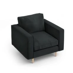 CXL By Christian Lacroix Fauteuils Fauteuil 1 Place En Tissu Structuré Noir -Fauteuils Shop fauteuil 1 place en tissu structure noir 4