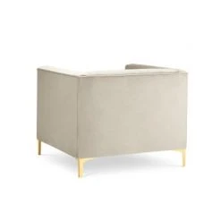Micadoni Home Fauteuils Fauteuil 1 Place En Velours Beige 2 Micadoni Home Fauteuils Fauteuil 1 Place En Velours Beige -Fauteuils Shop fauteuil 1 place en velours beige 2