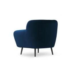 Micadoni Home Fauteuils Fauteuil 1 Place En Velours Bleu Roi -Fauteuils Shop fauteuil 1 place en velours bleu roi 2