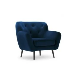 Micadoni Home Fauteuils Fauteuil 1 Place En Velours Bleu Roi