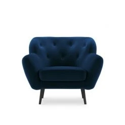 Micadoni Home Fauteuils Fauteuil 1 Place En Velours Bleu Roi -Fauteuils Shop fauteuil 1 place en velours bleu roi 4