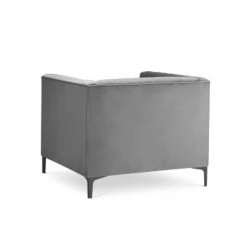 Micadoni Home Fauteuils Fauteuil 1 Place En Velours Gris Clair 2 Micadoni Home Fauteuils Fauteuil 1 Place En Velours Gris Clair -Fauteuils Shop fauteuil 1 place en velours gris clair 4