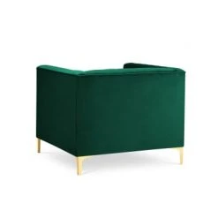 Micadoni Home Fauteuils Fauteuil 1 Place En Velours Vert Bouteille -Fauteuils Shop fauteuil 1 place en velours vert bouteille 3