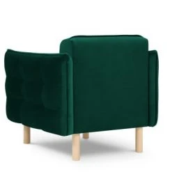 Micadoni Home Fauteuils Fauteuil 1 Place En Velours Vert Bouteille 2 Micadoni Home Fauteuils Fauteuil 1 Place En Velours Vert Bouteille -Fauteuils Shop fauteuil 1 place en velours vert bouteille 9