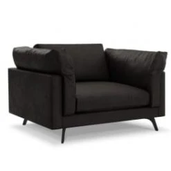 CXL By Christian Lacroix Fauteuils Fauteuil 1 Place XL En Cuir Cuir Bleu -Fauteuils Shop fauteuil 1 place xl en cuir cuir noir