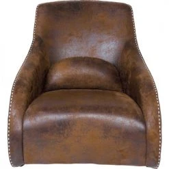 Kare Design Fauteuils Fauteuil à Bascule En Microfibre Marron