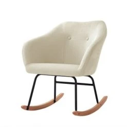Baita Fauteuils Fauteuil à Bascule En Tissu 1 Place Crème 5 Baita Fauteuils Fauteuil à Bascule En Tissu 1 Place Crème -Fauteuils Shop fauteuil a bascule en tissu 1 place creme 5