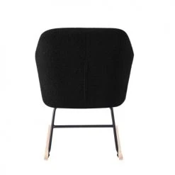 Baita Fauteuils Fauteuil à Bascule En Tissu 1 Place Noir 4 Baita Fauteuils Fauteuil à Bascule En Tissu 1 Place Noir -Fauteuils Shop fauteuil a bascule en tissu 1 place noir 4