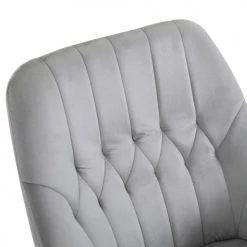 Homcom Fauteuils Fauteuil à Bascule Grand Confort Velours Gris Clair -Fauteuils Shop fauteuil a bascule grand confort velours gris clair 3