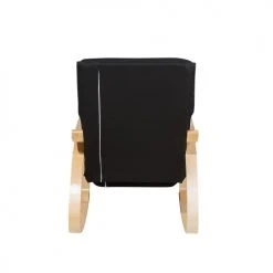 Beliani Fauteuils Fauteuil à Bascule Noir -Fauteuils Shop fauteuil a bascule noir 5