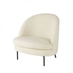 Maisons Du Monde Fauteuils Fauteuil à Bouclettes Blanches