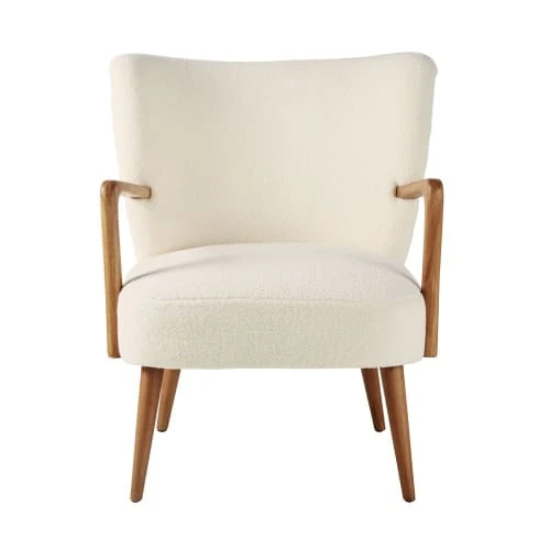 Fauteuil à bouclettes blanches et bouleau massif Maisons Du Monde Fauteuils Fauteuil à Bouclettes Blanches Et Bouleau Massif -Fauteuils Shop fauteuil a bouclettes blanches et bouleau massif 1000 0 9 210052 2