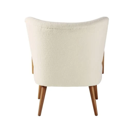 Fauteuil à bouclettes blanches et bouleau massif Maisons Du Monde Fauteuils Fauteuil à Bouclettes Blanches Et Bouleau Massif -Fauteuils Shop fauteuil a bouclettes blanches et bouleau massif 1000 0 9 210052 3
