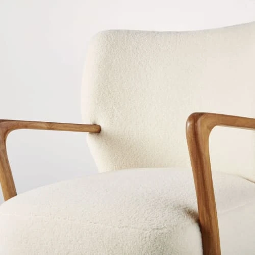 Fauteuil à bouclettes blanches et bouleau massif Maisons Du Monde Fauteuils Fauteuil à Bouclettes Blanches Et Bouleau Massif -Fauteuils Shop fauteuil a bouclettes blanches et bouleau massif 1000 0 9 210052 4