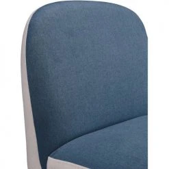 ATHM DESIGN Fauteuils Fauteuil Assise Polyester Bleu Pieds Bois -Fauteuils Shop fauteuil assise polyester bleu pieds bois 4