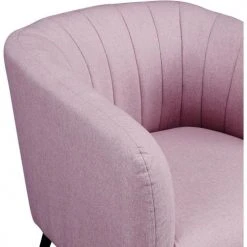ATHM DESIGN Fauteuils Fauteuil Assise Polyester Rose Pieds Métal -Fauteuils Shop fauteuil assise polyester rose pieds metal 3