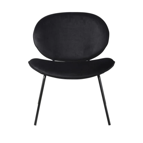Fauteuil bas en velours noir Maisons Du Monde Fauteuils Fauteuil Bas En Velours Noir -Fauteuils Shop fauteuil bas en velours noir 1000 7 7 209804 2