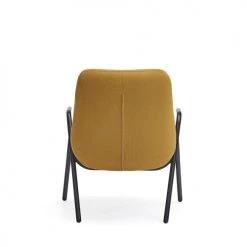 TEULAT Fauteuils Fauteuil Bas Rembourré En Moutarde Et Pied En Métal -Fauteuils Shop fauteuil bas rembourre en moutarde et pied en metal 5