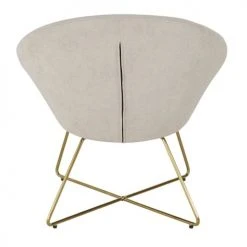 Maisons Du Monde Fauteuils Fauteuil Beige Et Pieds En Métal Doré 3 Maisons Du Monde Fauteuils Fauteuil Beige Et Pieds En Métal Doré -Fauteuils Shop fauteuil beige et pieds en metal dore 1000 10 10 216080 4