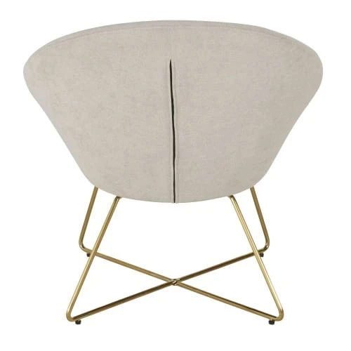 Fauteuil beige et pieds en métal doré Maisons Du Monde Fauteuils Fauteuil Beige Et Pieds En Métal Doré -Fauteuils Shop fauteuil beige et pieds en metal dore 1000 10 10 216080 4
