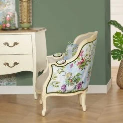 Robin Des Bois Fauteuils Fauteuil Bergère En Lin Imprimé -Fauteuils Shop fauteuil bergere en lin imprime 2