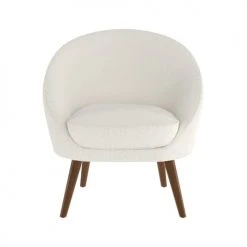 Rendez Vous Déco Fauteuils Fauteuil Blanc Effet Laine Bouclette -Fauteuils Shop fauteuil blanc effet laine bouclette 10