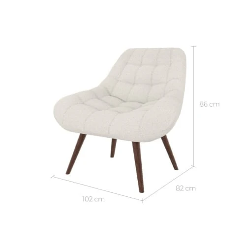 Fauteuil blanc effet laine bouclette Rendez Vous Déco Fauteuils Fauteuil Blanc Effet Laine Bouclette -Fauteuils Shop fauteuil blanc effet laine bouclette 2