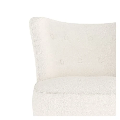 Fauteuil blanc effet laine bouclette et pieds en bois d'hévéa Rendez Vous Déco Fauteuils Fauteuil Blanc Effet Laine Bouclette Et Pieds En Bois D'hévéa -Fauteuils Shop fauteuil blanc effet laine bouclette et pieds en bois d hevea 1
