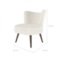 Rendez Vous Déco Fauteuils Fauteuil Blanc Effet Laine Bouclette Et Pieds En Bois D'hévéa 2 Rendez Vous Déco Fauteuils Fauteuil Blanc Effet Laine Bouclette Et Pieds En Bois D'hévéa -Fauteuils Shop fauteuil blanc effet laine bouclette et pieds en bois d hevea 2