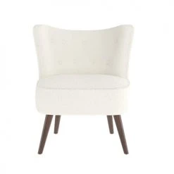 Rendez Vous Déco Fauteuils Fauteuil Blanc Effet Laine Bouclette Et Pieds En Bois D'hévéa 4 Rendez Vous Déco Fauteuils Fauteuil Blanc Effet Laine Bouclette Et Pieds En Bois D'hévéa -Fauteuils Shop fauteuil blanc effet laine bouclette et pieds en bois d hevea 4