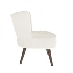 Rendez Vous Déco Fauteuils Fauteuil Blanc Effet Laine Bouclette Et Pieds En Bois D'hévéa 5 Rendez Vous Déco Fauteuils Fauteuil Blanc Effet Laine Bouclette Et Pieds En Bois D'hévéa -Fauteuils Shop fauteuil blanc effet laine bouclette et pieds en bois d hevea 5