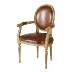 Maisons Du Monde Fauteuils Fauteuil Cabriolet En Coton écru -Fauteuils Shop fauteuil cabriolet en cuir marron effet vieilli louis 1000 1 7 199513 1