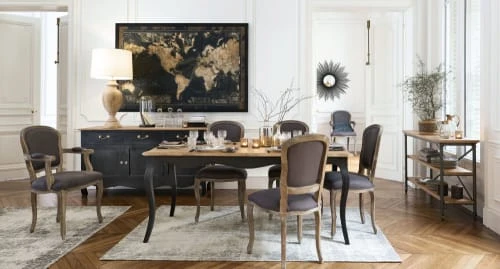 Fauteuil cabriolet en lin taupe Maisons Du Monde Fauteuils Fauteuil Cabriolet En Lin Taupe -Fauteuils Shop fauteuil cabriolet en lin taupe 1000 7 38 116355 11