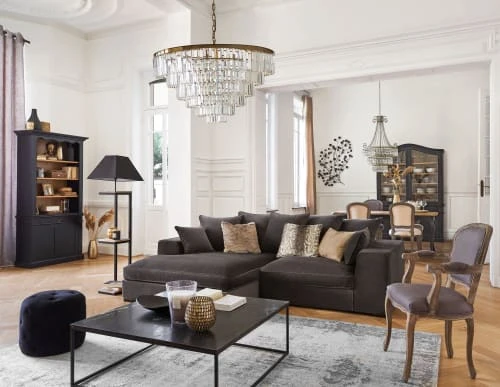 Fauteuil cabriolet en lin taupe Maisons Du Monde Fauteuils Fauteuil Cabriolet En Lin Taupe -Fauteuils Shop fauteuil cabriolet en lin taupe 1000 7 38 116355 14