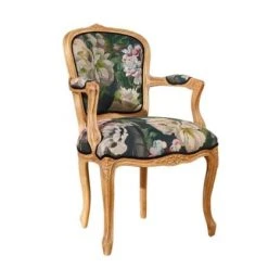 Robin Des Bois Fauteuils Fauteuil Cabriolet Lin Imprimé Fleuri