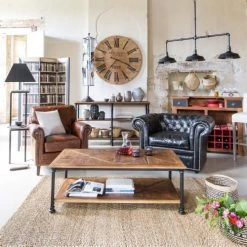 Maisons Du Monde Fauteuils Fauteuil Capitonné En Cuir Noir 2 Maisons Du Monde Fauteuils Fauteuil Capitonné En Cuir Noir -Fauteuils Shop fauteuil capitonne en cuir noir 1000 10 26 50140320 4