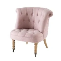Maisons Du Monde Fauteuils Fauteuil Capitonné En Velours Vert -Fauteuils Shop fauteuil capitonne en lin lave rose poudre constantin 1000 15 33 175472 1